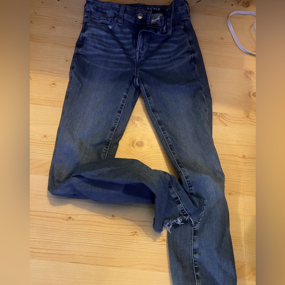 American Eagle 4 long next level stretch jeans blue